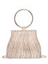 Mini Rhinestone & Faux Pearl Decor Top Ring Evening Bag
