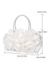 Beaded Detail Floral Design Evening Bag