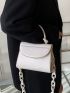 Mini Top Handle Flap Chain Square Bag
