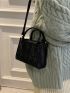 Mini Minimalist Chevron Square Bag