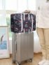 Tropical & Flamingo Print Duffel Bag