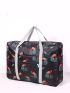 Tropical & Flamingo Print Duffel Bag