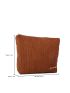 Metal Letter Decor Clutch Bag