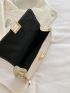 Metal Lock Flap Square Bag