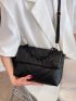 Chevron Pattern Flap Square Bag