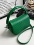 Minimalist Quilted Flap Square Bag