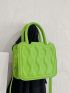 Embossed Detail Square Bag