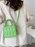 Embossed Detail Square Bag
