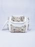 Faux Pearl Decor Bucket Bag