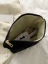 Metal Letter Decor Clutch Bag