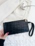 Crocodile Embossed Square Bag