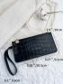 Crocodile Embossed Square Bag