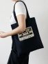 Letter & Tape Graphic Shopper Bag