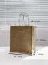 Minimalist Double Handle Square Bag