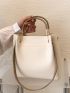 Stitch Detail Top Handle Bag