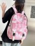 Tie Dye Buckle Decor Functional Backpack