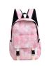 Tie Dye Buckle Decor Functional Backpack