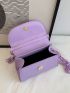 Mini Knot Detail Flap Chain Square Bag
