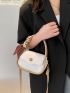 Mini Twilly Scarf Decor Flap Saddle Bag