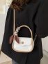 Mini Twilly Scarf Decor Flap Saddle Bag