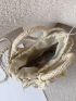 Knot Decor Straw Bag