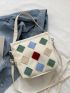 Mini Geometric Decor Square Bag