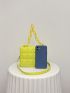 Mini Minimalist Embossed Chain Decor Crossbody Bag