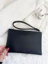 Mini Minimalist Clutch Bag With Wristlet