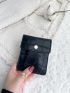 Crocodile Embossed Flap Coin Purse