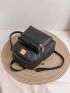 Quilted Detail Metal Decor Classic Backpack