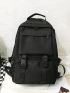 Multi-Compartment Release Buckle Detail Backpack