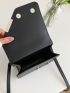 Mini Plaid Embossed Chain Decor Flap Square Bag