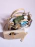 Mini Clear Square Bag With Inner Pouch