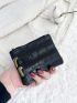 Crocodile Embossed Double Zip Coin Purse