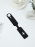 Letter Embossed Airplane Graphic Luggage Tag