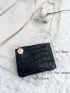 Crocodile Embossed Zipper Coin Purse