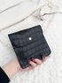 Mini Crocodile Embossed Flap Square Bag