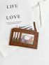 Crocodile Embossed Zip Small Wallet