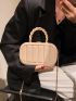 Mini Minimalist Braided Strap Box Bag