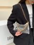 Chain Decor Clear Square Bag