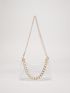 Chain Decor Clear Square Bag