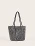 Mini Allover Studded Decor Bucket Bag