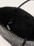 Mini Allover Studded Decor Bucket Bag