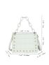 Faux Pearl & Chain Decor Flap Square Bag