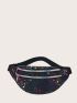 Holographic Star Print Fanny Pack