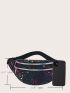 Holographic Star Print Fanny Pack