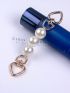 Heart & Faux Pearl Decor Bag Strap