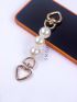 Heart & Faux Pearl Decor Bag Strap