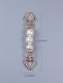 Heart & Faux Pearl Decor Bag Strap