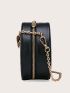 Mini Heart Decor Star Embroidery Crossbody Bag